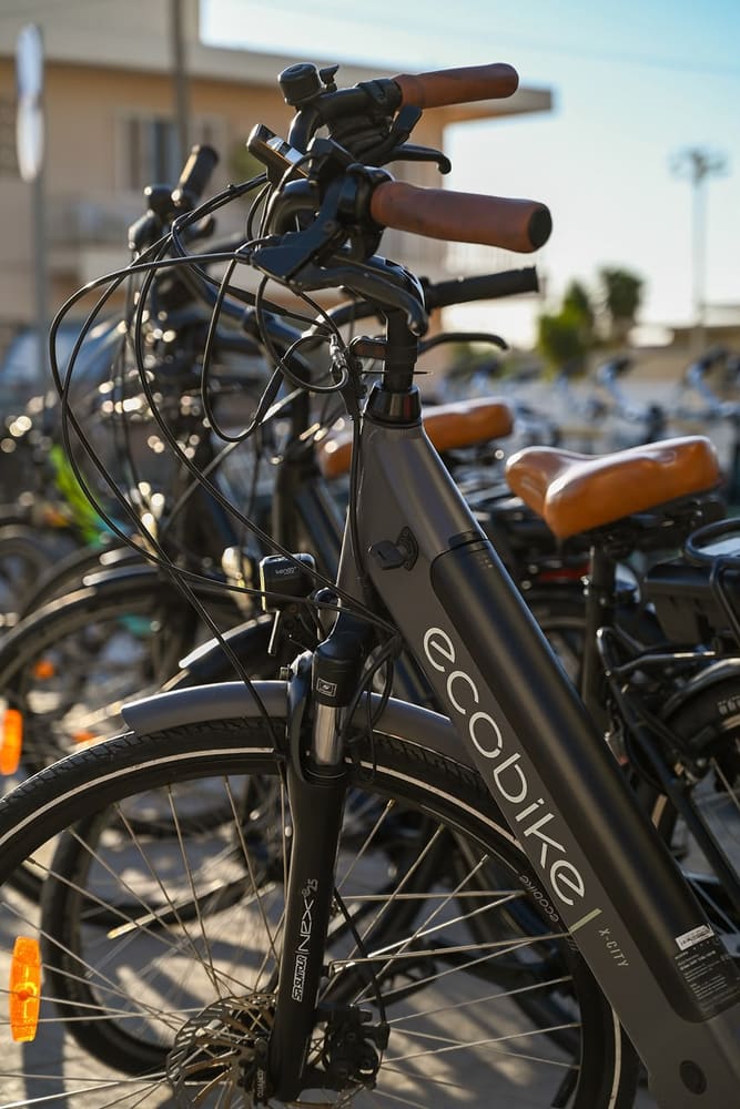 Premium e-bike detail, ready for the ride